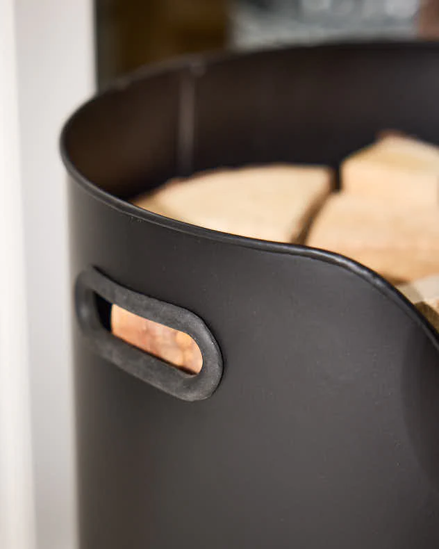 Log Bucket with Poker & Tongs - Image 3