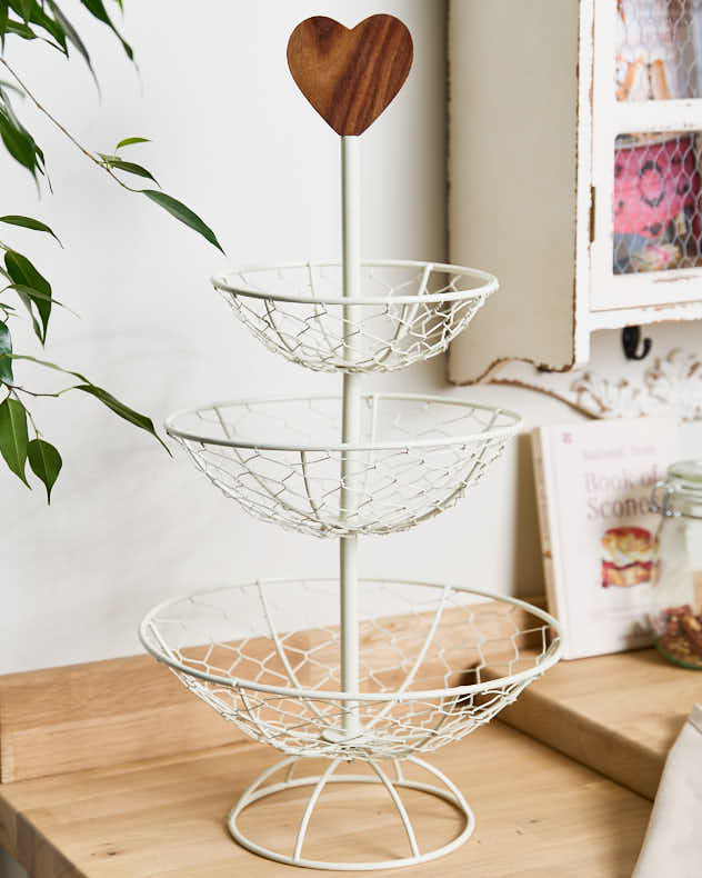 Country Cream Vegetable Rack - Image 4