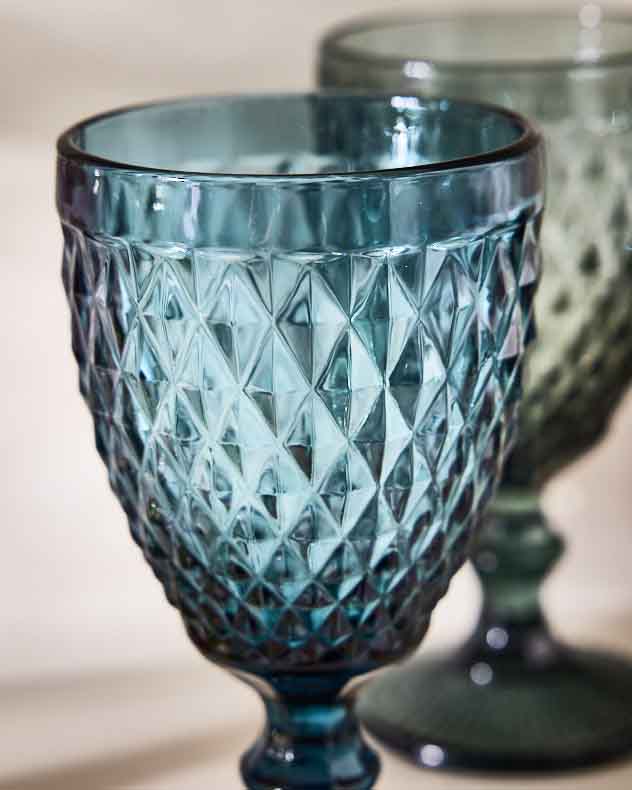 Diamas Coloured Glass Wine Goblets - Image 2