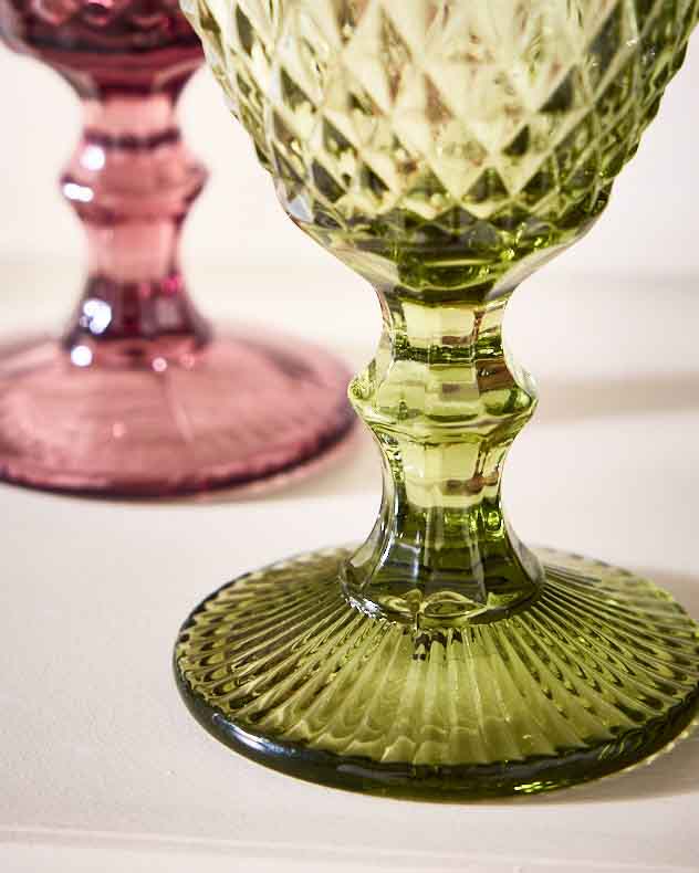 Diamas Coloured Glass Wine Goblets - Image 4