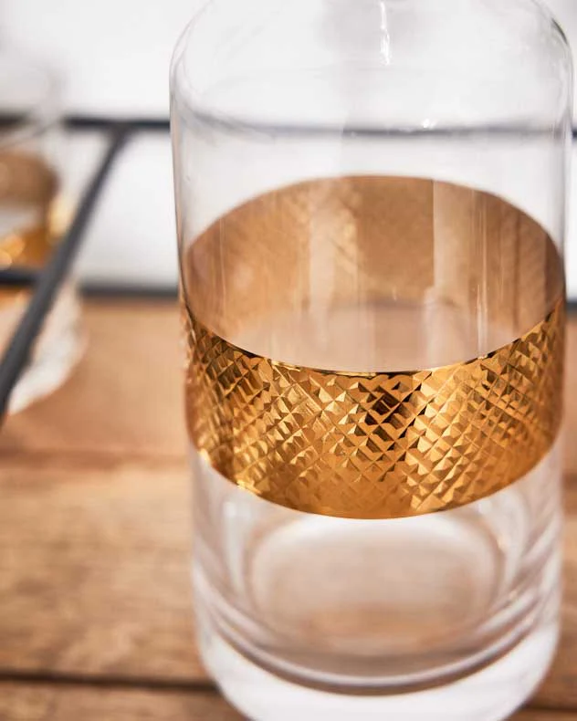Diamond Embossed Gold Decanter - Image 5