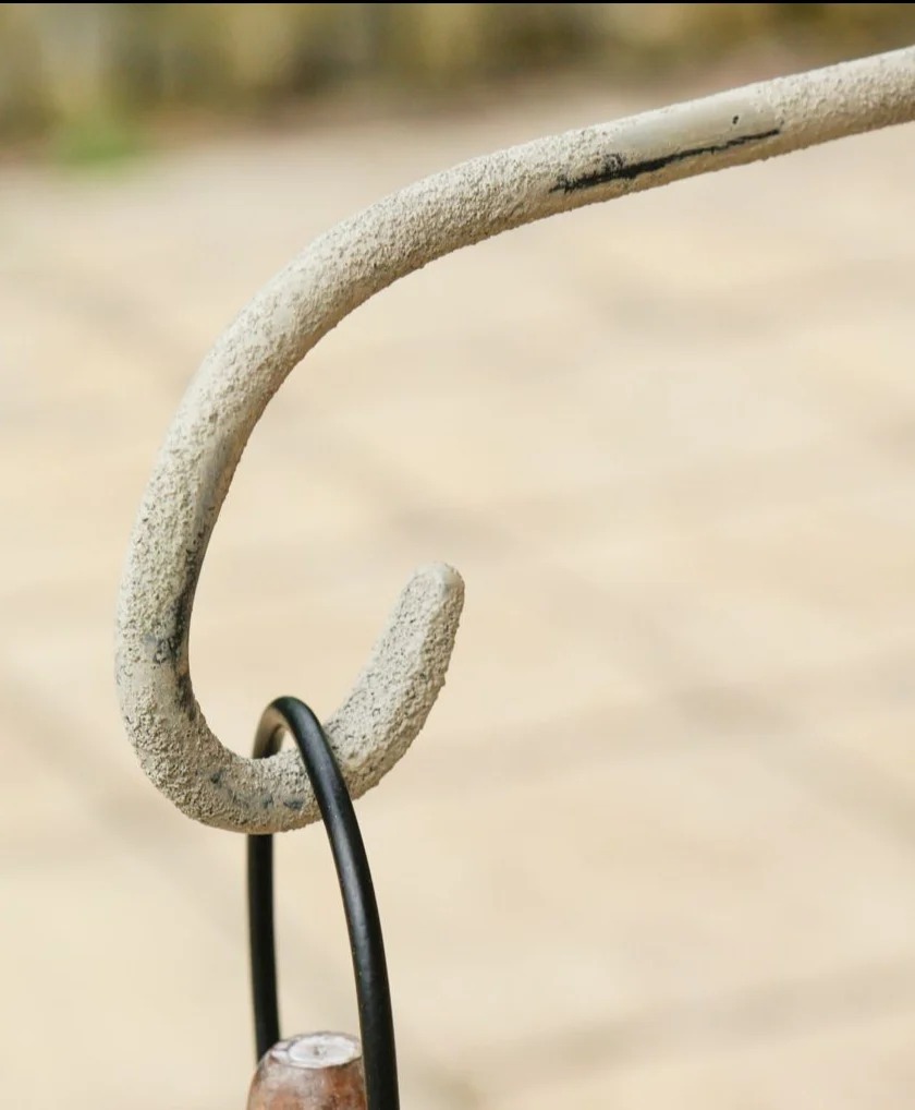 Aged Grey Hanging Basket Bracket - Image 3