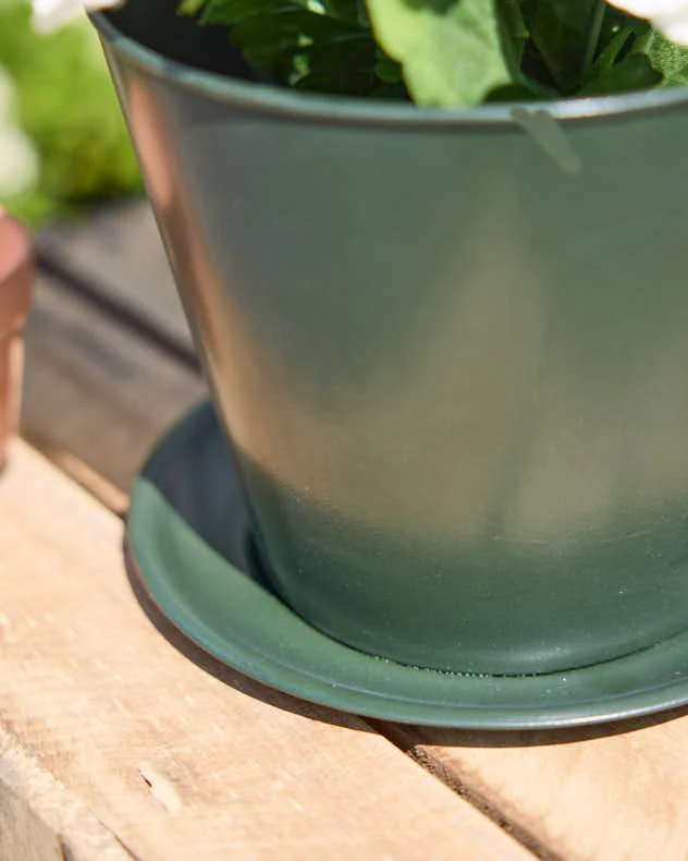 Emerald Green Tea Cup Planter - Image 3