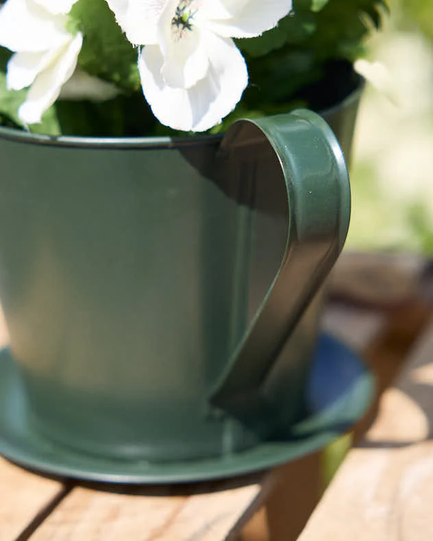 Emerald Green Tea Cup Planter - Image 4