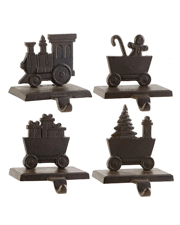 Family of 4 Train Christmas Stocking Holder Set - Image 6