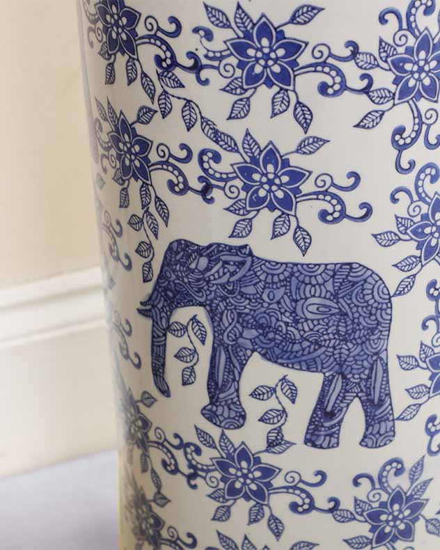 Fine China Print Ceramic Umbrella Stand - Image 4