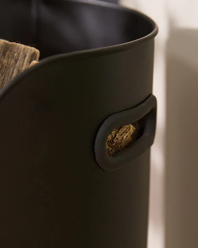 Firewood Bucket with Tools - Image 3
