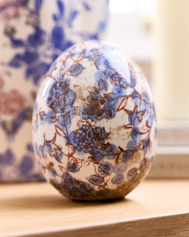 Floral Egg Ornament - Image 2