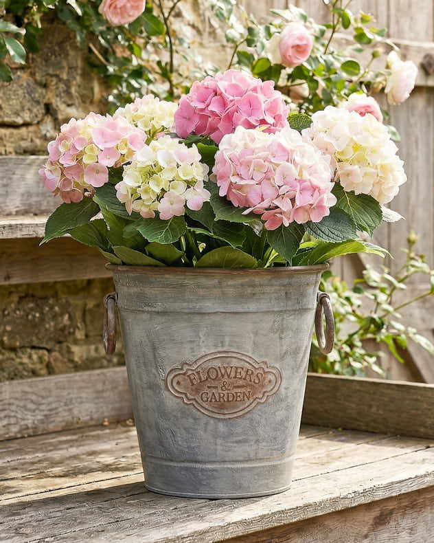 Flowers & Garden Metal Planters - Image 4