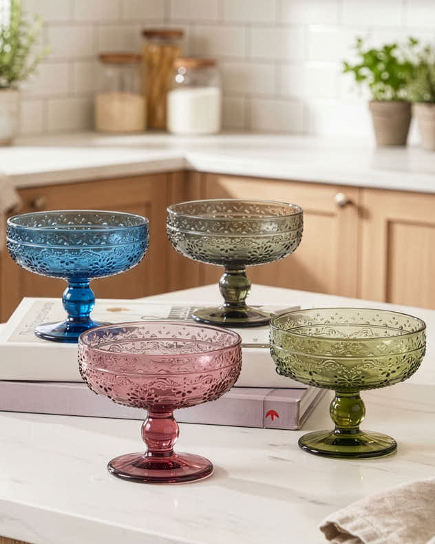 Fontaine Set of 4 Footed Bowls - Image 3