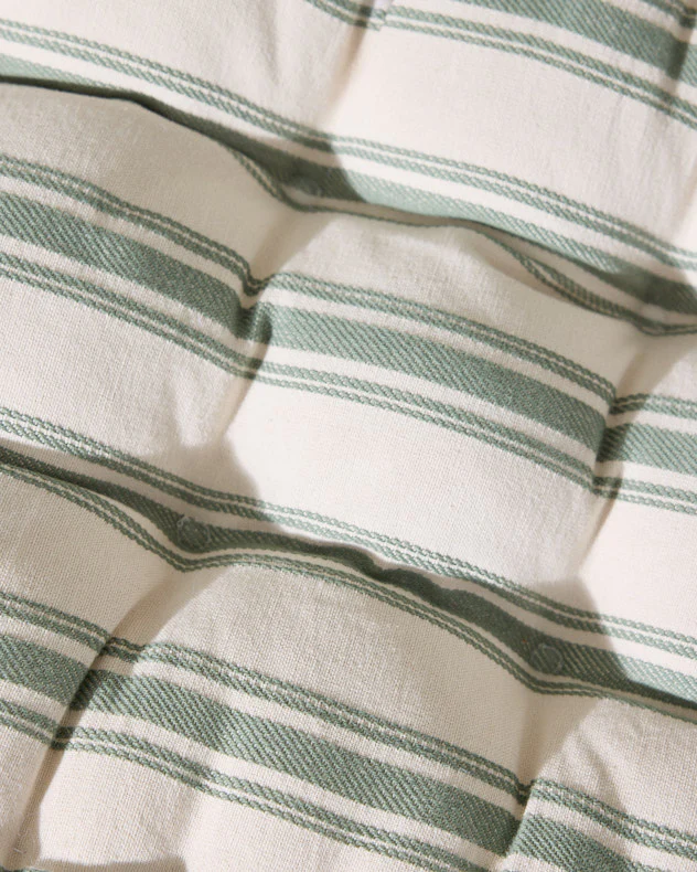 Green Stripe Garden Bench Cushion - Image 3