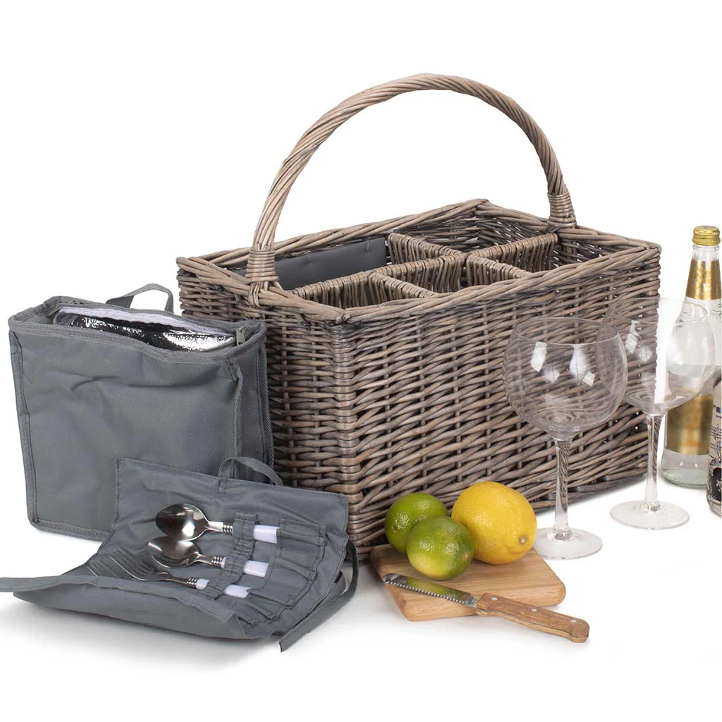 G&T Alfresco Picnic Hamper Basket - Image 11