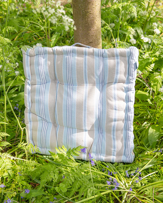 Oxford Stripe Garden Box Cushion - Image 3