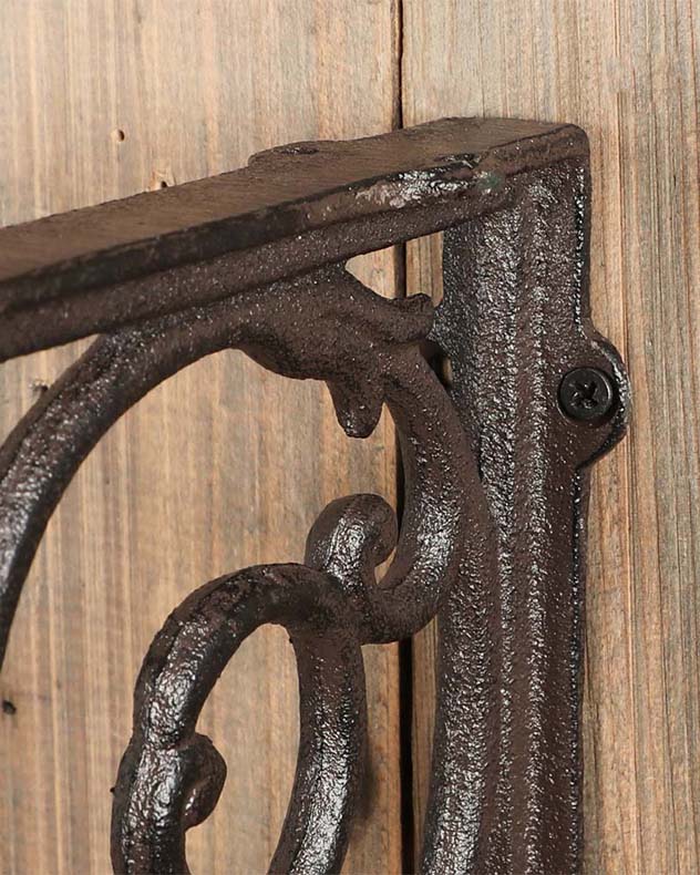 XL Cast Iron Hanging Basket Bracket - Image 4