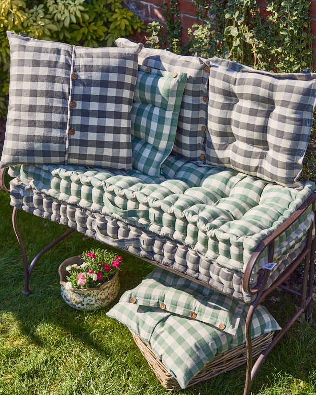 Gingham Garden Cushion Collection