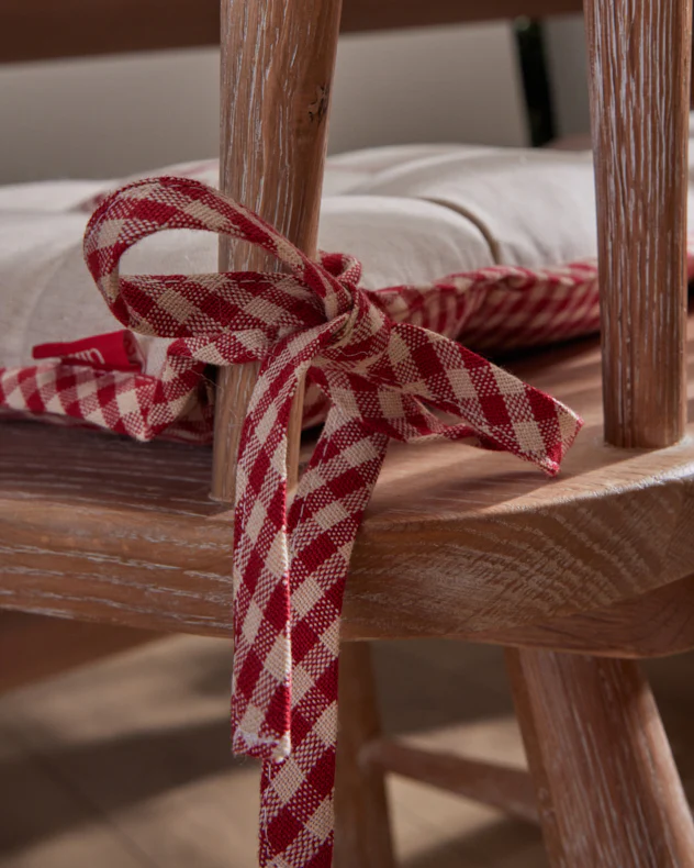 Set of Gingham Stag Seat Pads - Image 4