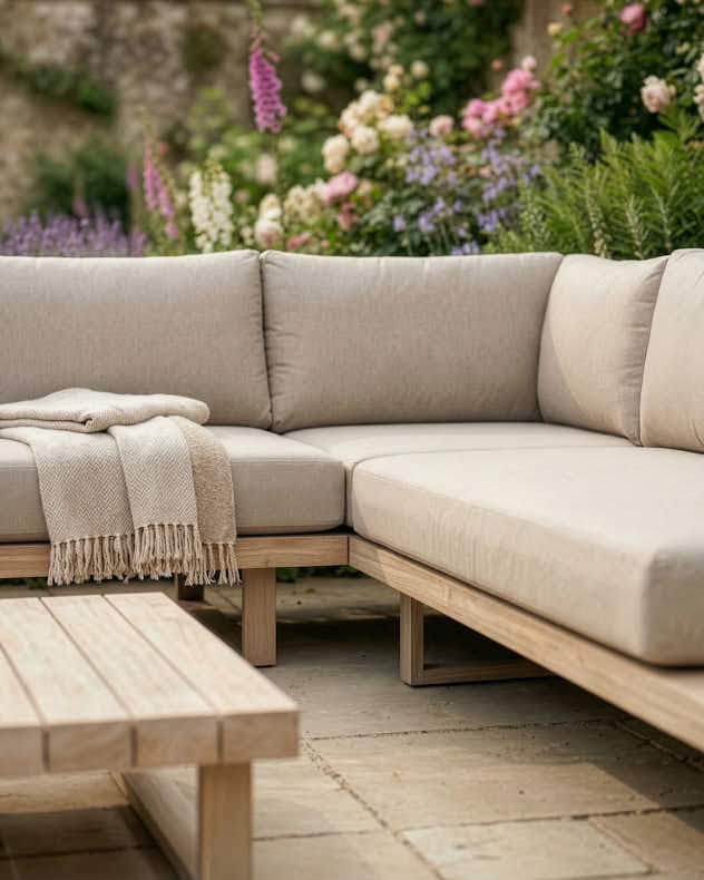 Glenwood Corner Sofa Set - Beige - Image 3