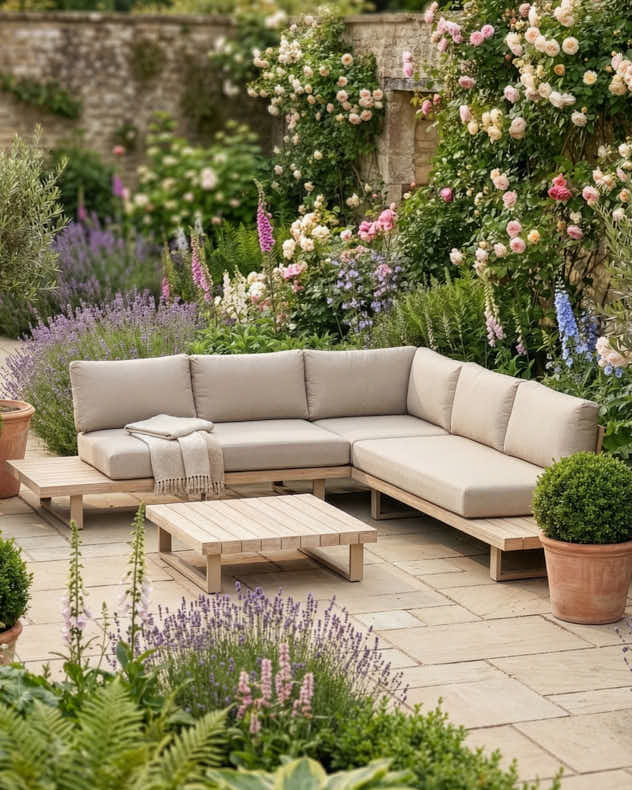 Glenwood Corner Sofa Set - Beige - Image 6