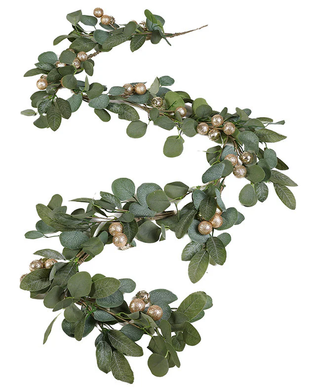 Gold Berry Wreath & Garland Collection - Image 4
