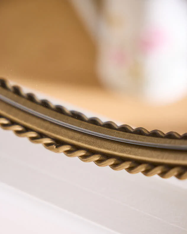 Gold Braided Edge Mirror 40cm - Image 3