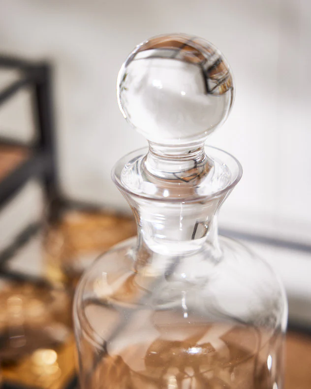 Gold Leaf Glass Decanter - Image 4