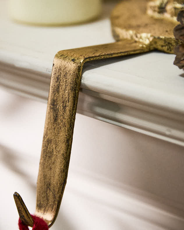 Gold Nutcracker Stocking Holder - Image 2