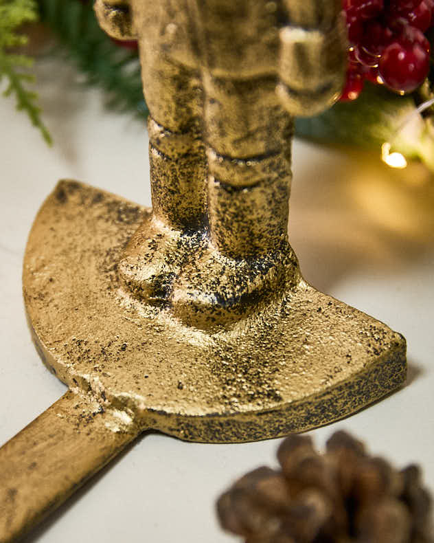 Gold Nutcracker Stocking Holder - Image 5
