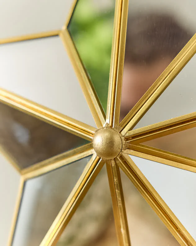 Gold Star Wall Mirror 35cm x 34cm - Image 4