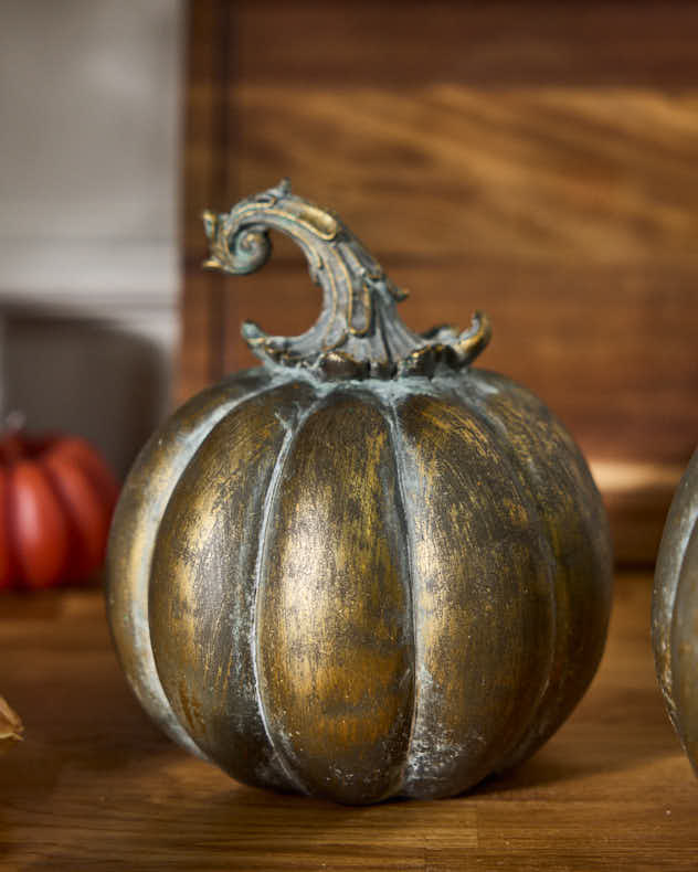 Golden Pumpkin Decoration - Image 3