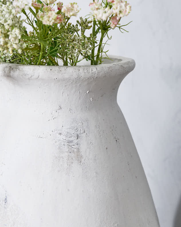 Grecian Inspired Tall Ceramic Vase - Image 2