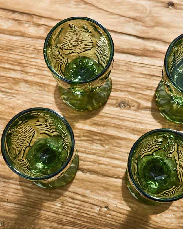 Green Leaf Wine Goblet - Image 2