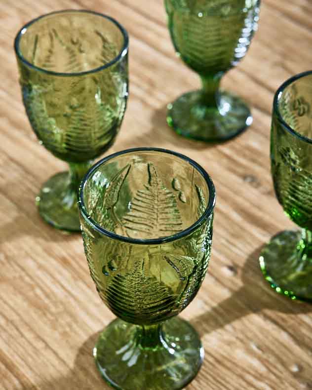 Green Leaf Wine Goblet - Image 4