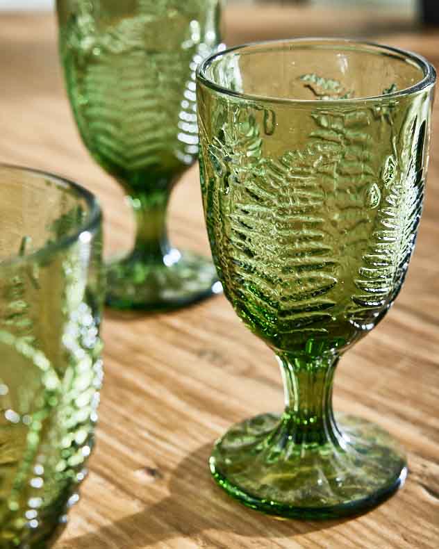 Green Leaf Wine Goblet - Image 6