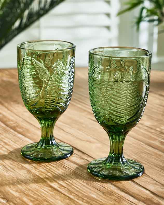 Green Leaf Wine Goblet - Image 7
