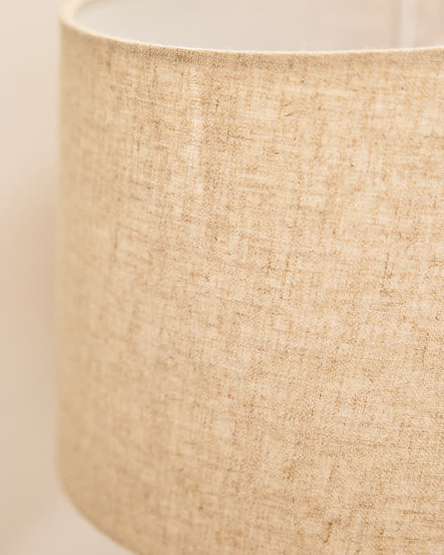 Grey Ceramic Embossed Table Lamp - Image 2