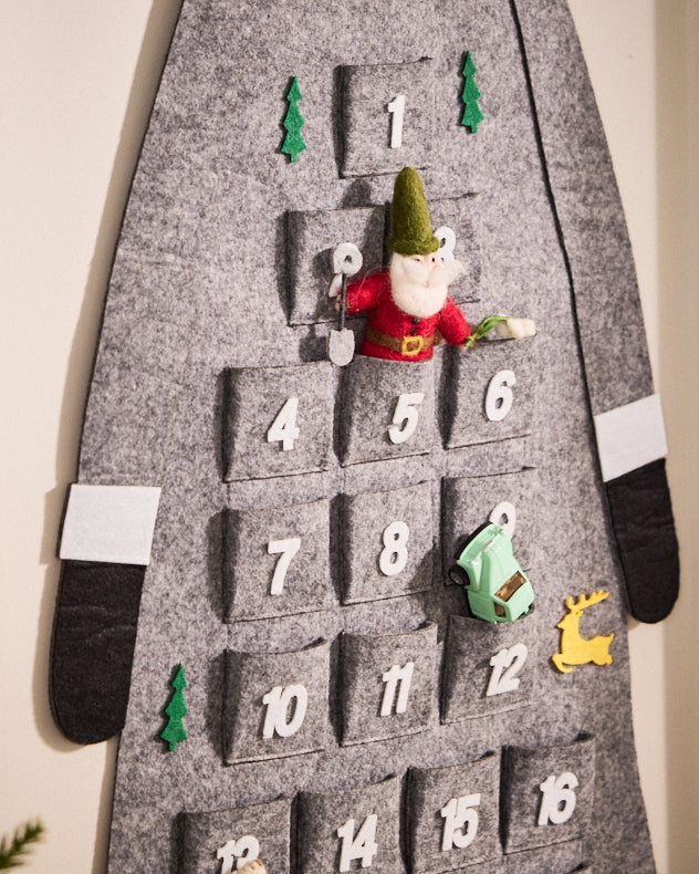 Personalised Grey Santa Giant Advent Calendar - Image 3