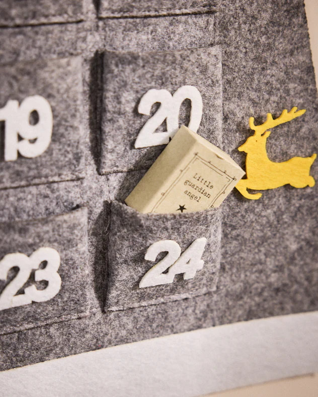 Personalised Grey Santa Giant Advent Calendar - Image 5