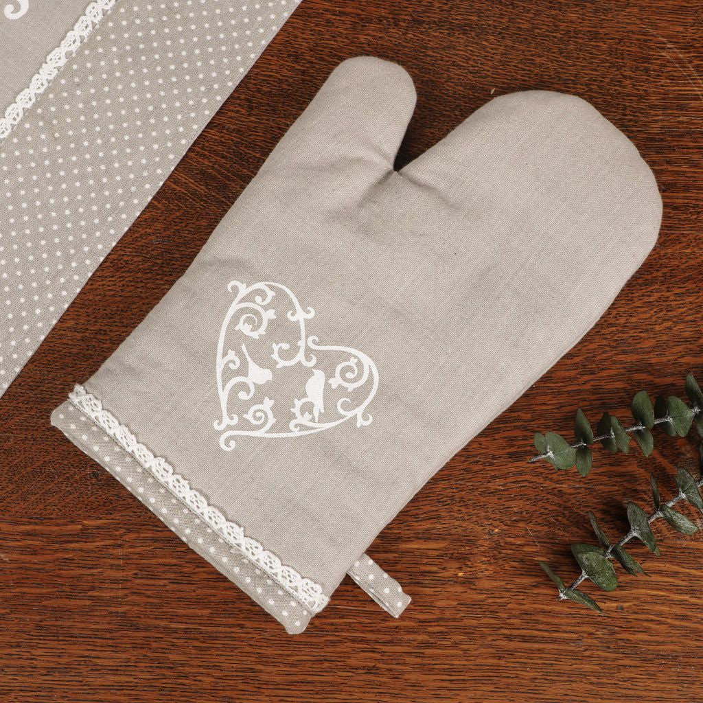 Love Birds French Country Oven Mitt - Image 3