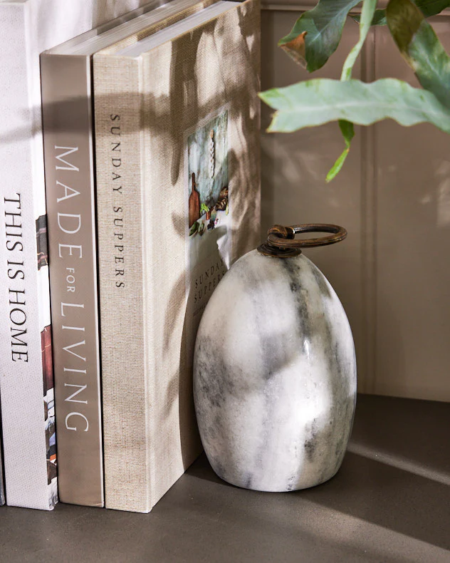 Pair of Grey Marble Bookends - Image 5