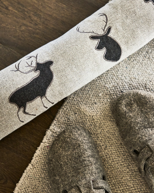 Grey Tweed Stag Draught Excluder - Image 3