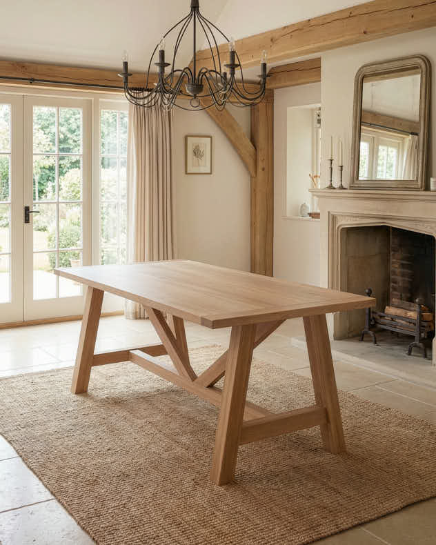 Harrogate Oak Dining Table - Image 3