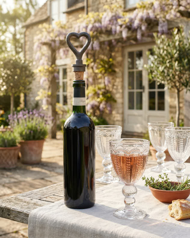 Cast Iron Heart Bottle Stopper - Image 3