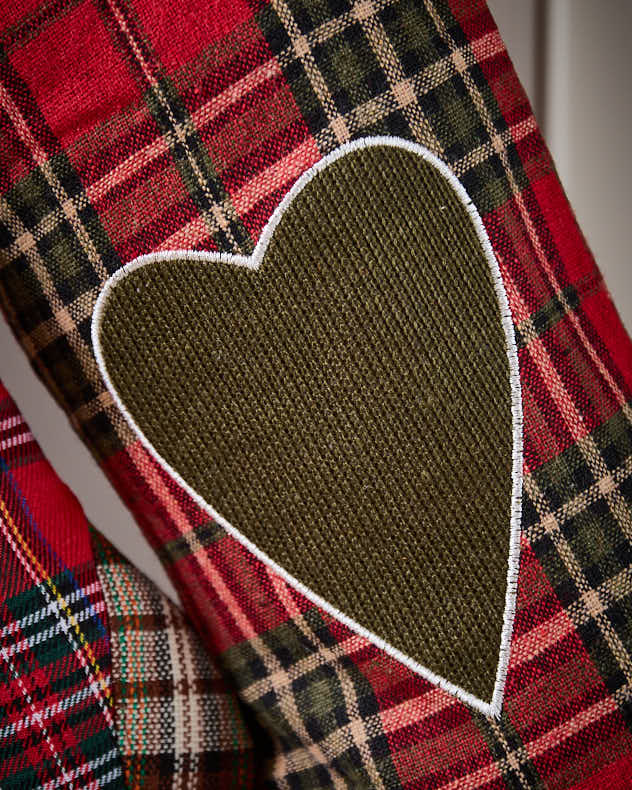 Highland Tartan Love Heart Stocking - Image 2