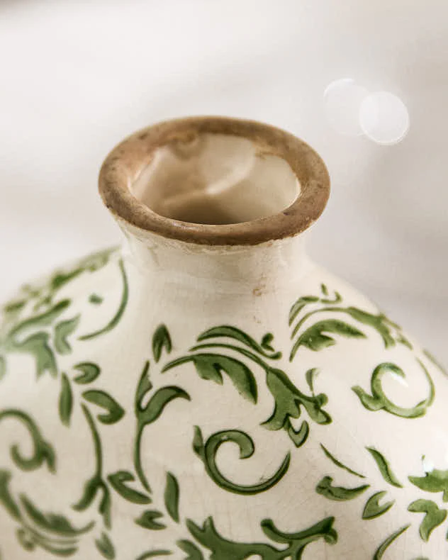 Irina Green Botanical Bottle Vase - Image 6