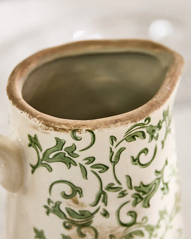 Irina Green Botanical Pitcher Jug - Image 7