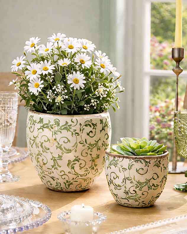 Irina Green Botanical Planter - Image 3