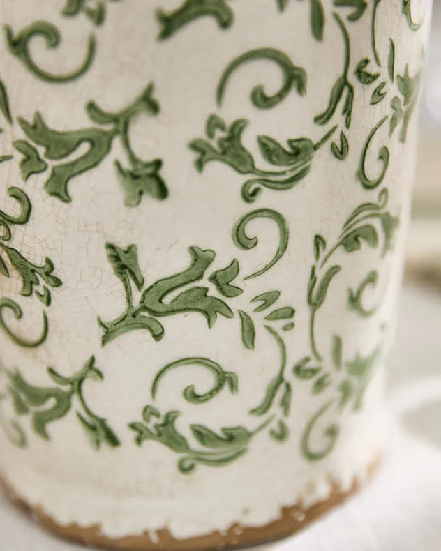 Irina Green Botanical Urn Vase - Image 4
