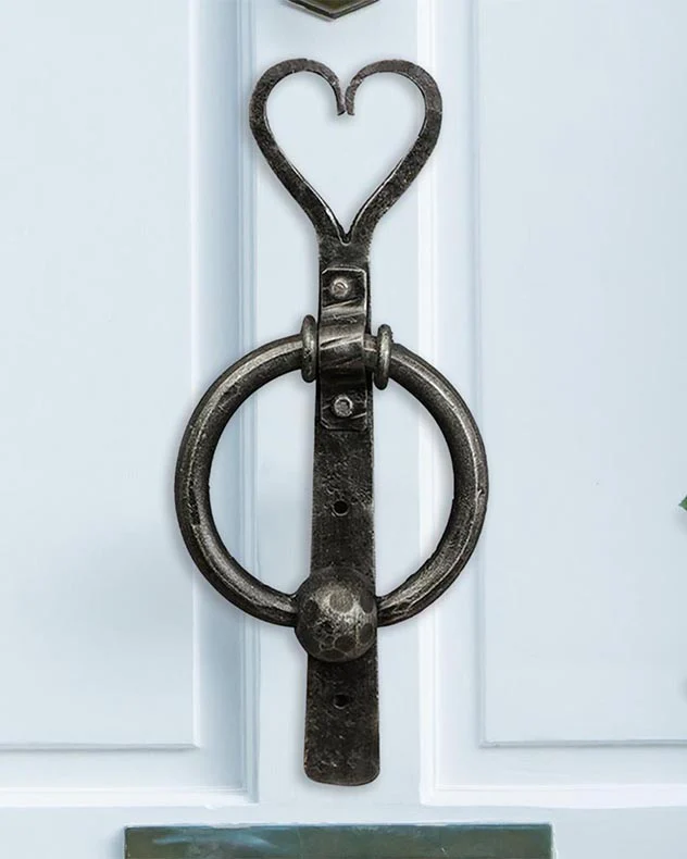 Iron Heart Shaped Door Knocker - Image 4