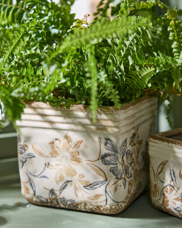 Ivory and Blue Planter Collection - Image 3