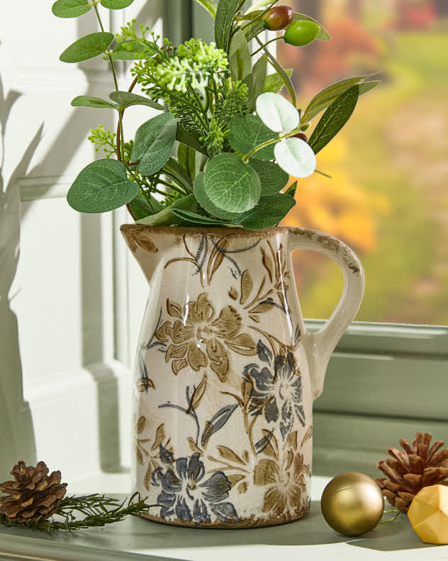 Ivory and Blue Vase Collection - Image 4